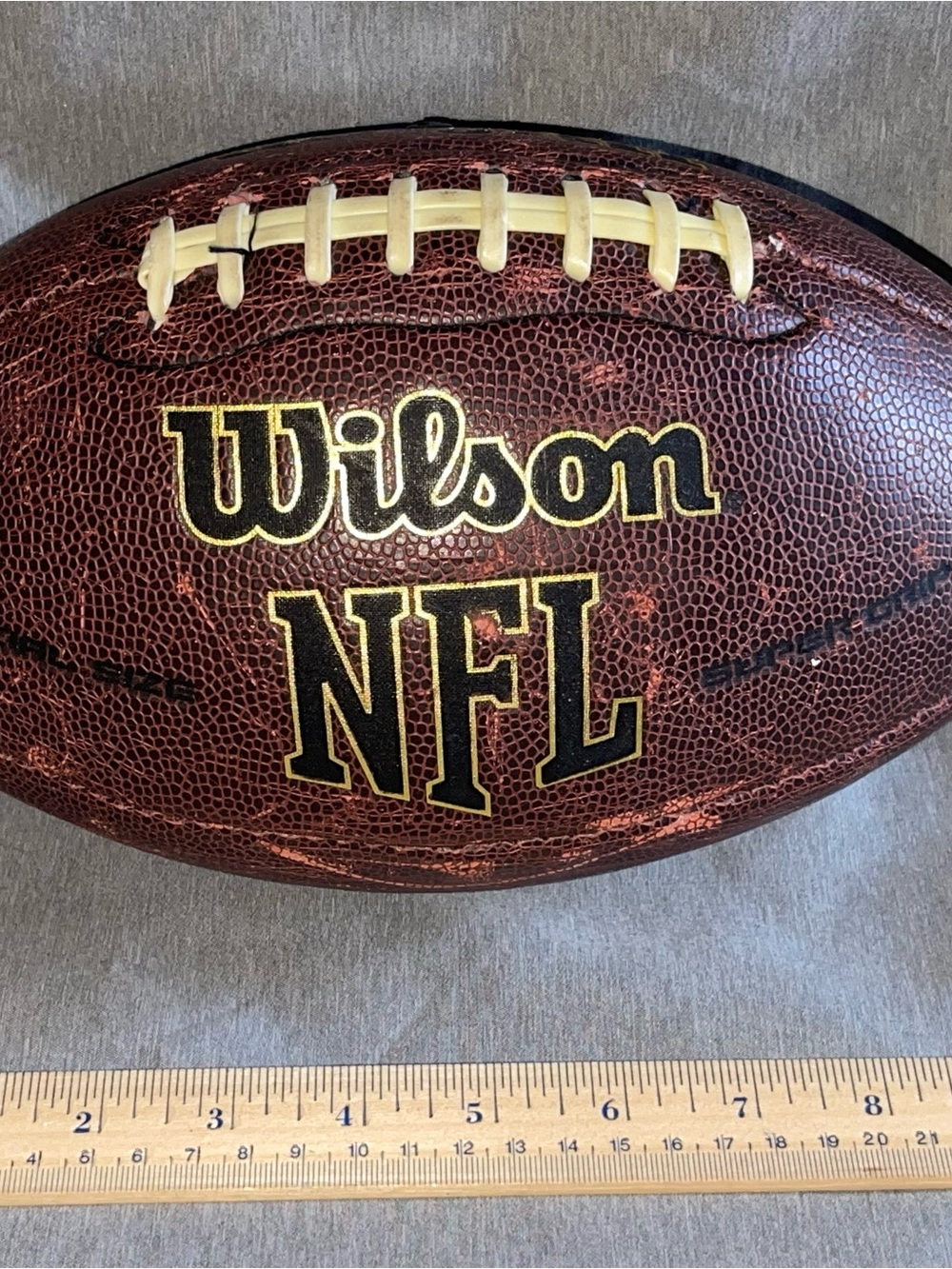 Wilson NFL Official Size Football Super Grip Cover Composite Leather